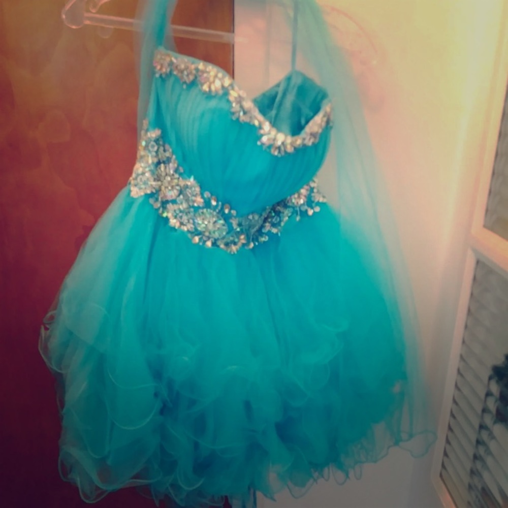 Blue formal ballerina dress